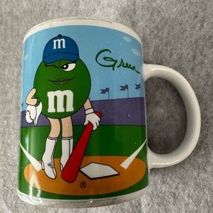 M&M's Green & Yellow Coffee Mug 10 OZ